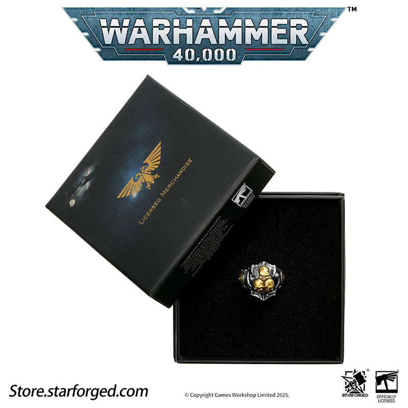 Starforged Warhammer 40K Ring of the Plague Dominus Death Guard Sliver Rings Accessories Jewelry The Death Guard were the XIV Astartes Legion, gene-sons of Mortarion. Once loyal sentinels of the Imperium, they turned against the Emperor during the galaxy-shattering Horus Heresy.For ten millennia since, they have stalked the stars as Nurgle's Chosen - living vessels of countless pestilences, silently spreading death and corruption across worlds.